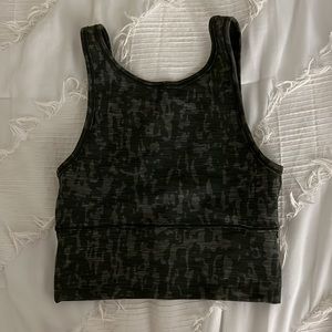 Green camo Lululemon top